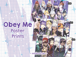 Obey Me Poster Prints Set 02