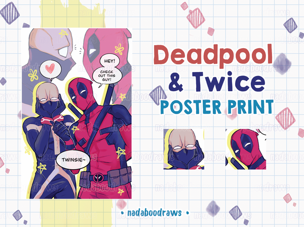Deadpool with Wolverine & Twice  Poster Prints