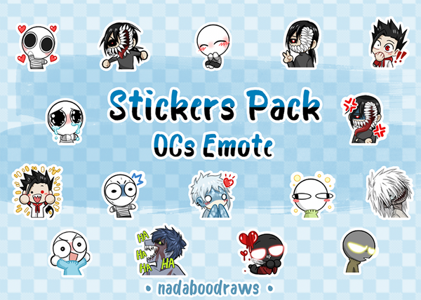 OCs Emote Stickers Pack
