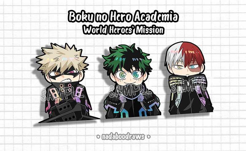 Trio Heros' Mission Holo Stickers *SALE*