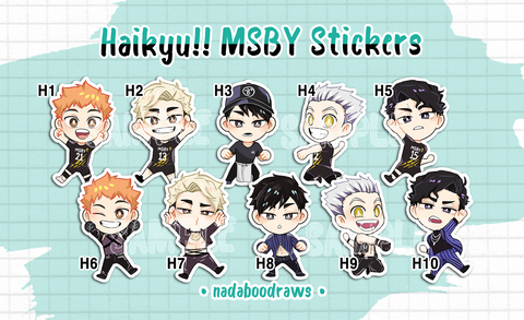 Haikyu!! MSBY Stickers